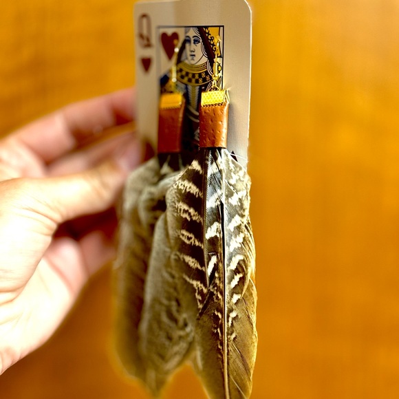 Handmade Feather Earrings – Affordable custom stocking stuffer! - Picture 3 of 9